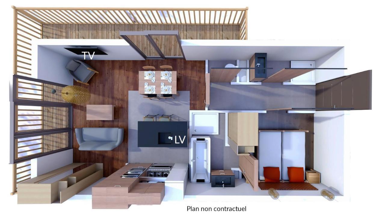 Les Balcons Platinium Val Cenis Apartment Lanslevillard Ngoại thất bức ảnh