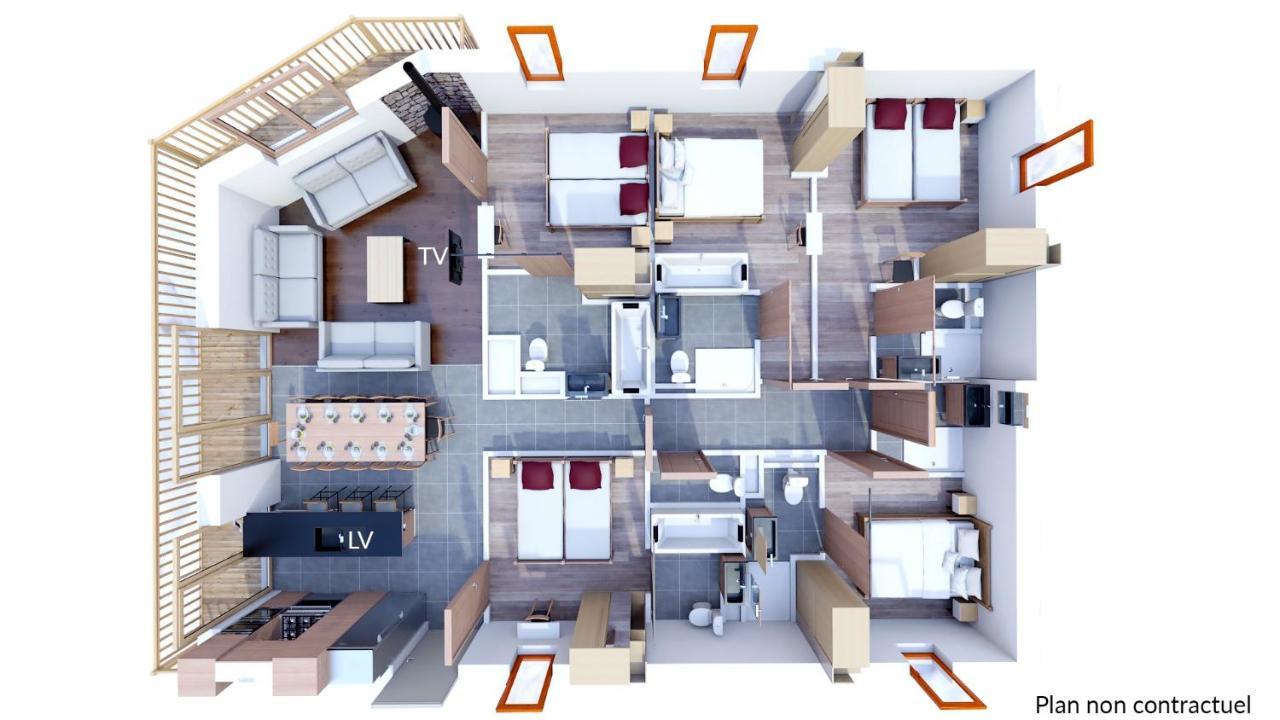 Les Balcons Platinium Val Cenis Apartment Lanslevillard Ngoại thất bức ảnh